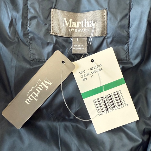 Martha Stewart Women’s Blue Down Coat Size L‎ - Picture 13 of 15